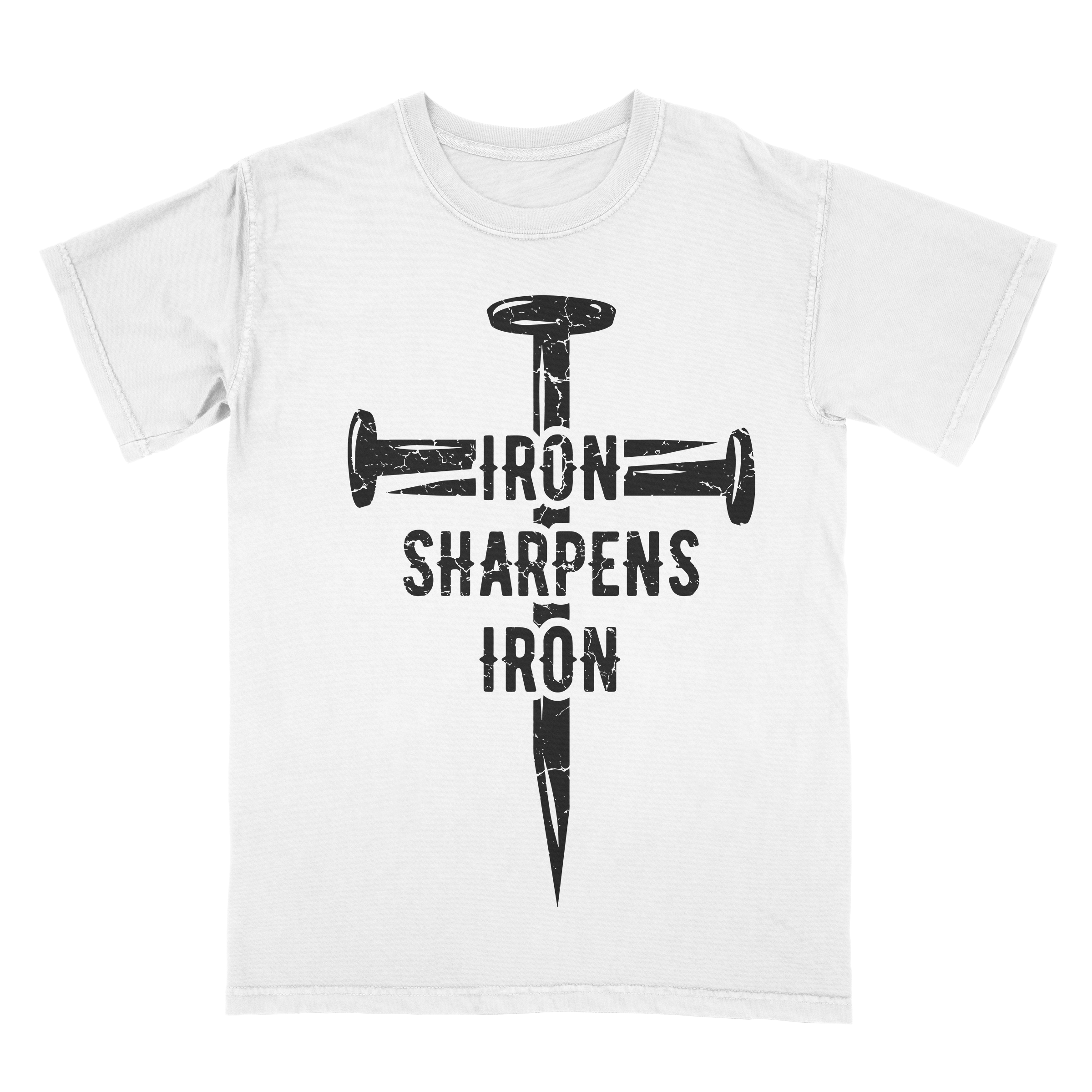 Short Iron sharpens iron sleeve shirt