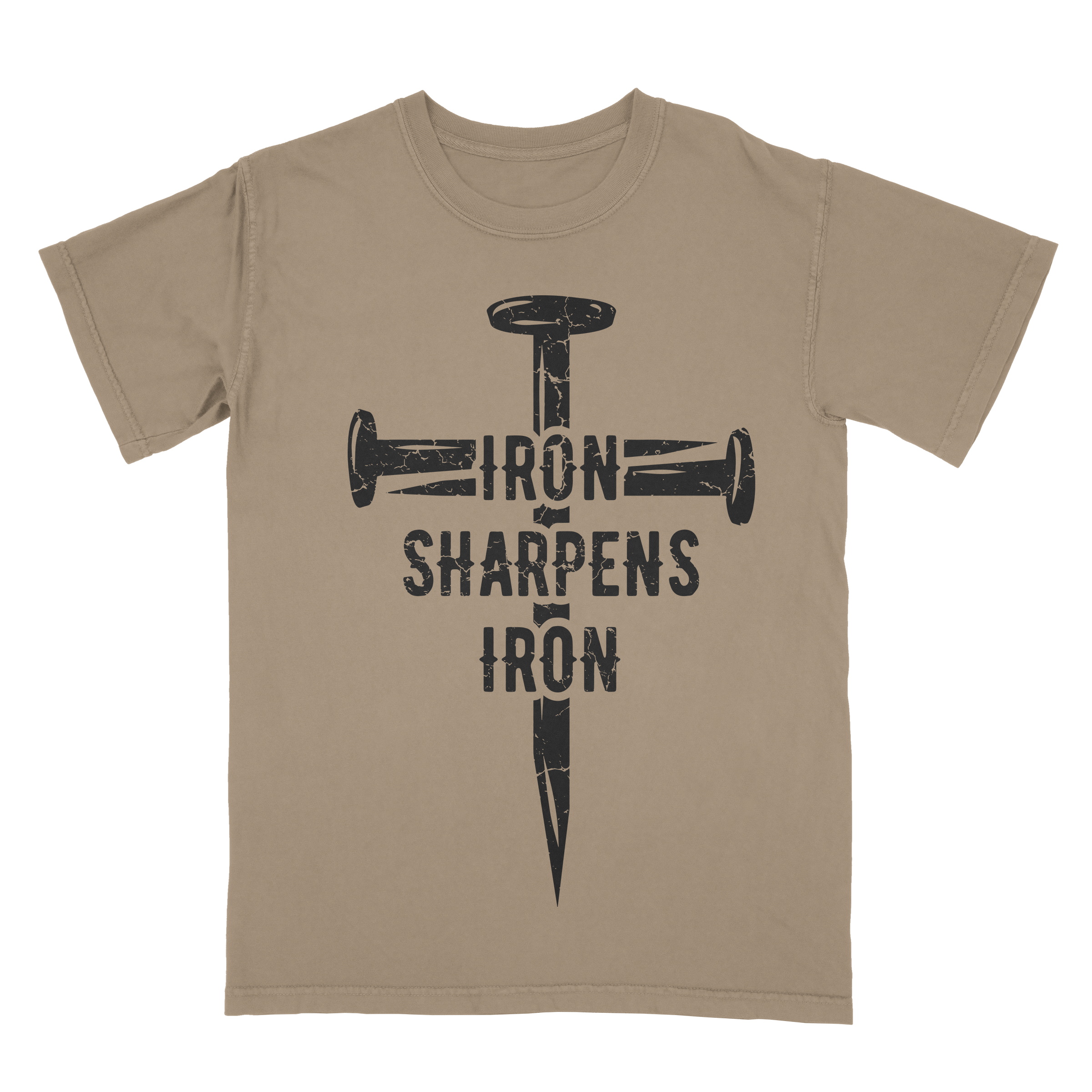 Short Iron sharpens iron sleeve shirt