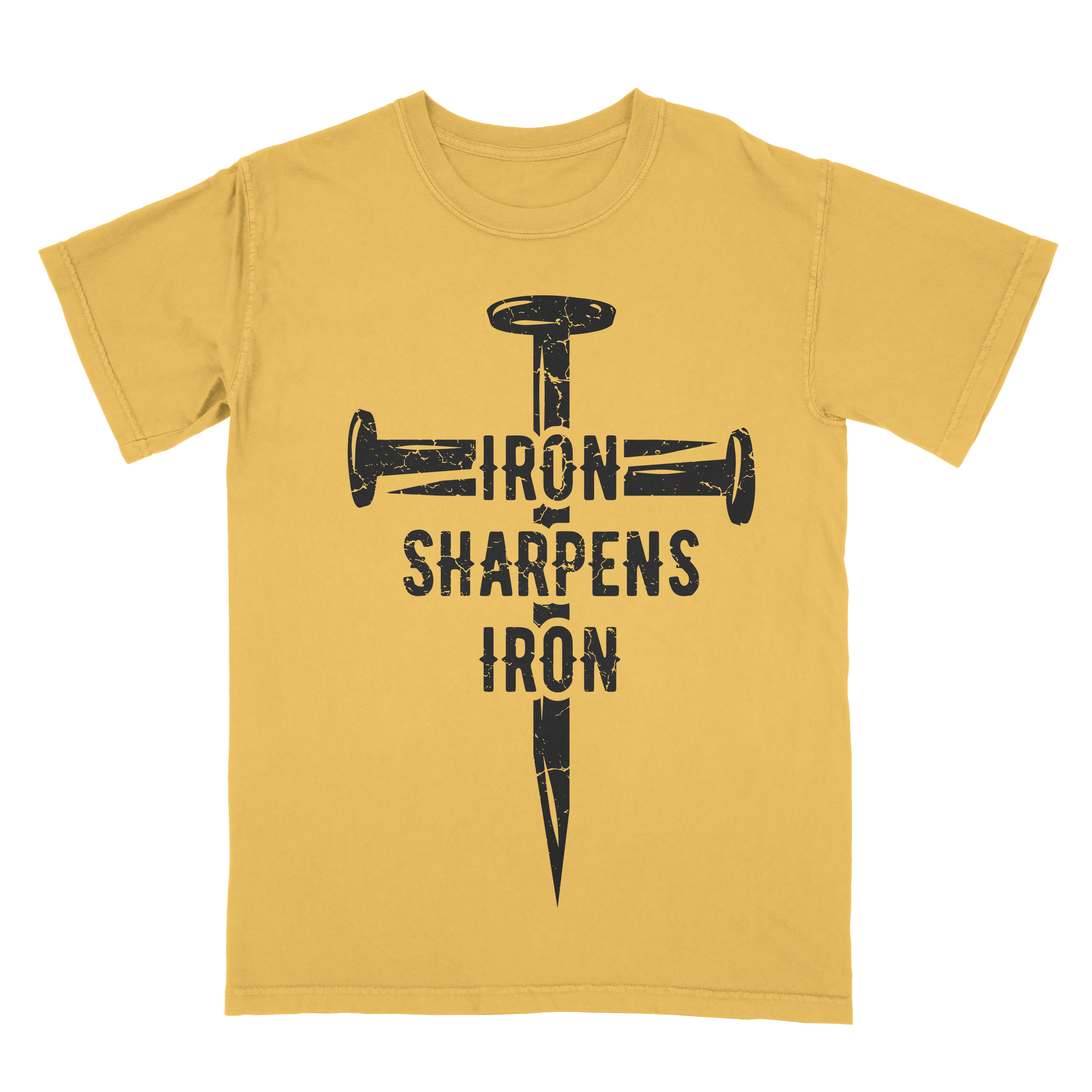 Short Iron sharpens iron sleeve shirt