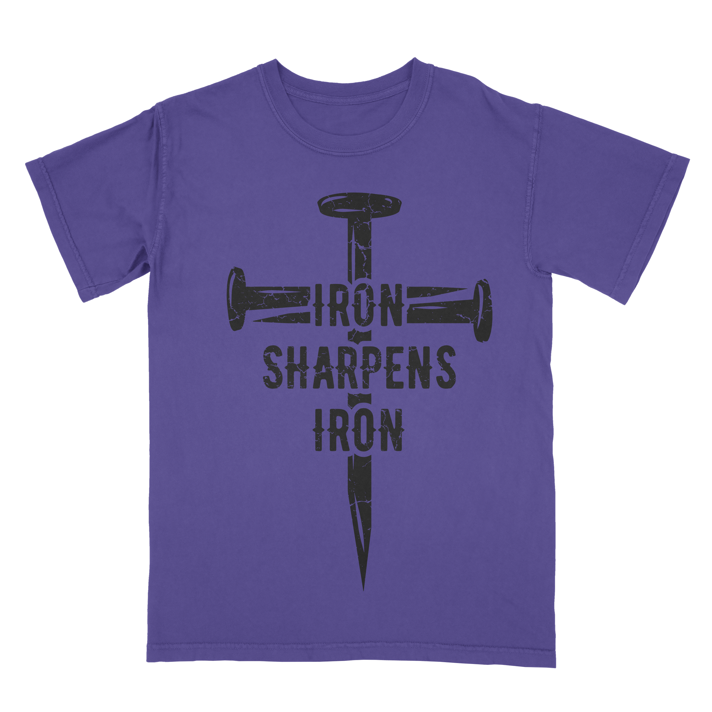 Short Iron sharpens iron sleeve shirt