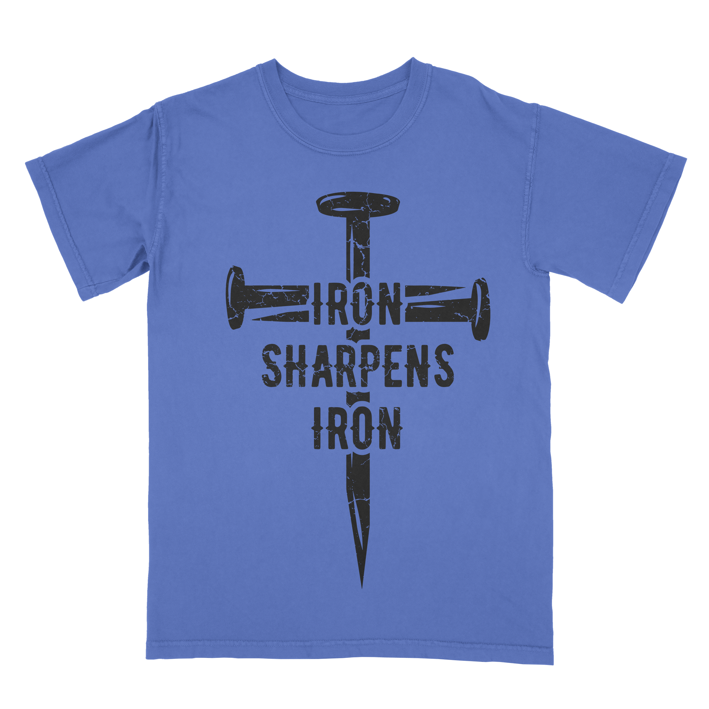 Short Iron sharpens iron sleeve shirt