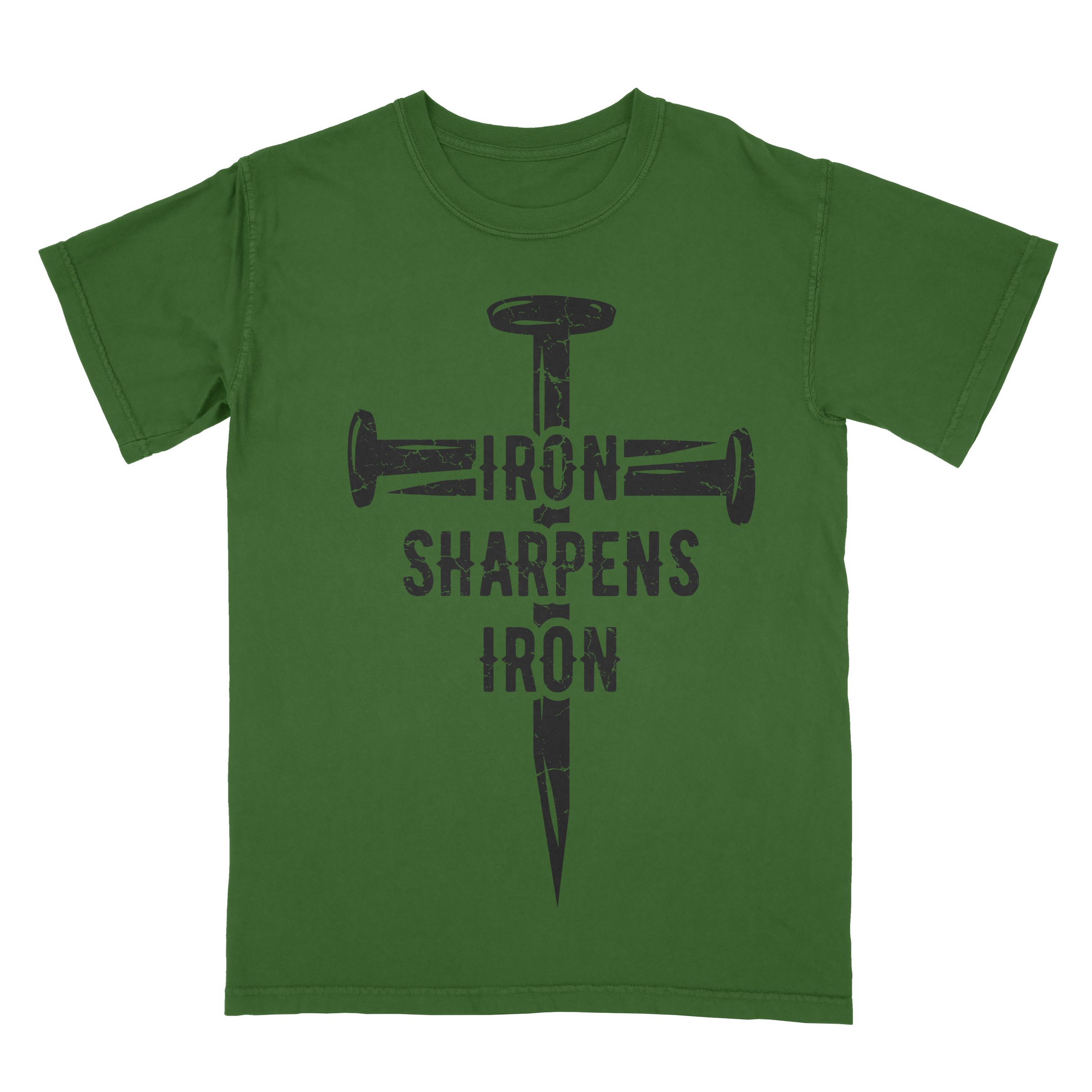 Short Iron sharpens iron sleeve shirt