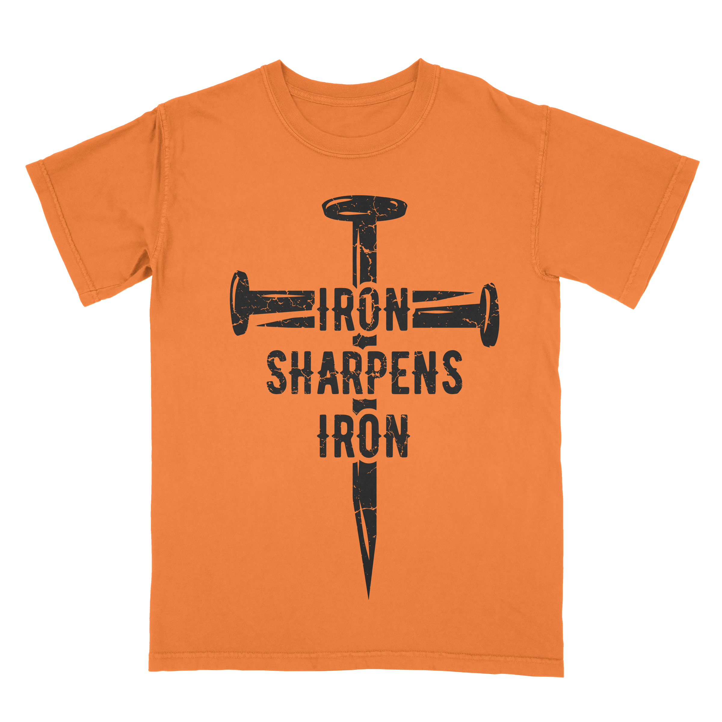 Short Iron sharpens iron sleeve shirt